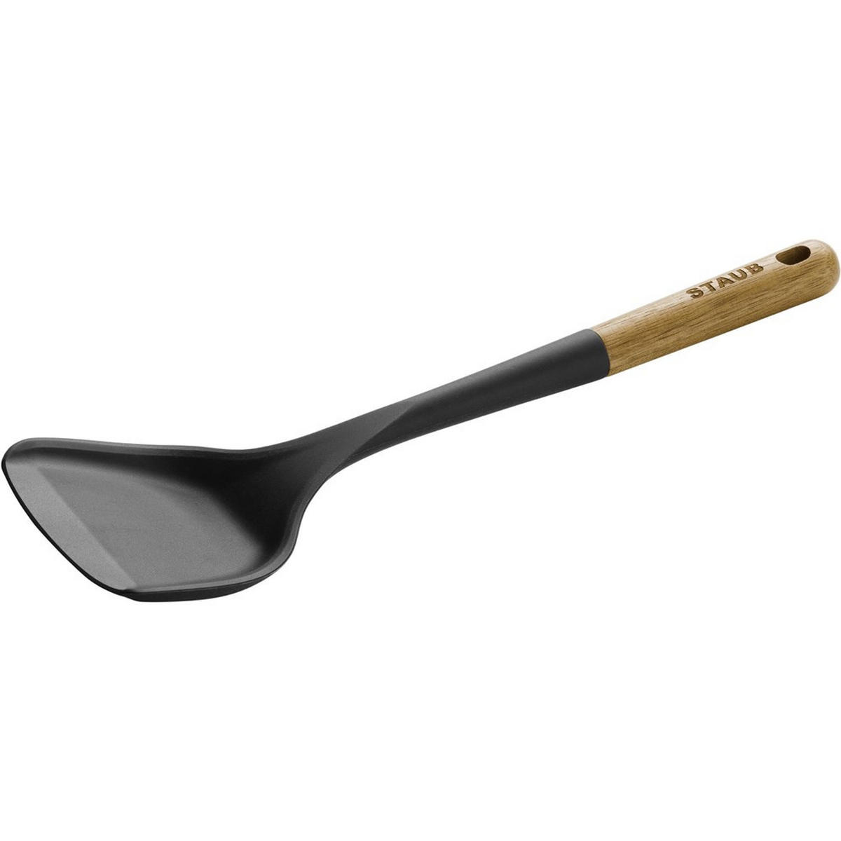 SPATEL WOKPFANNEnwender 31 cm - Schwarz, Holz (9/2/31cm) - Staub