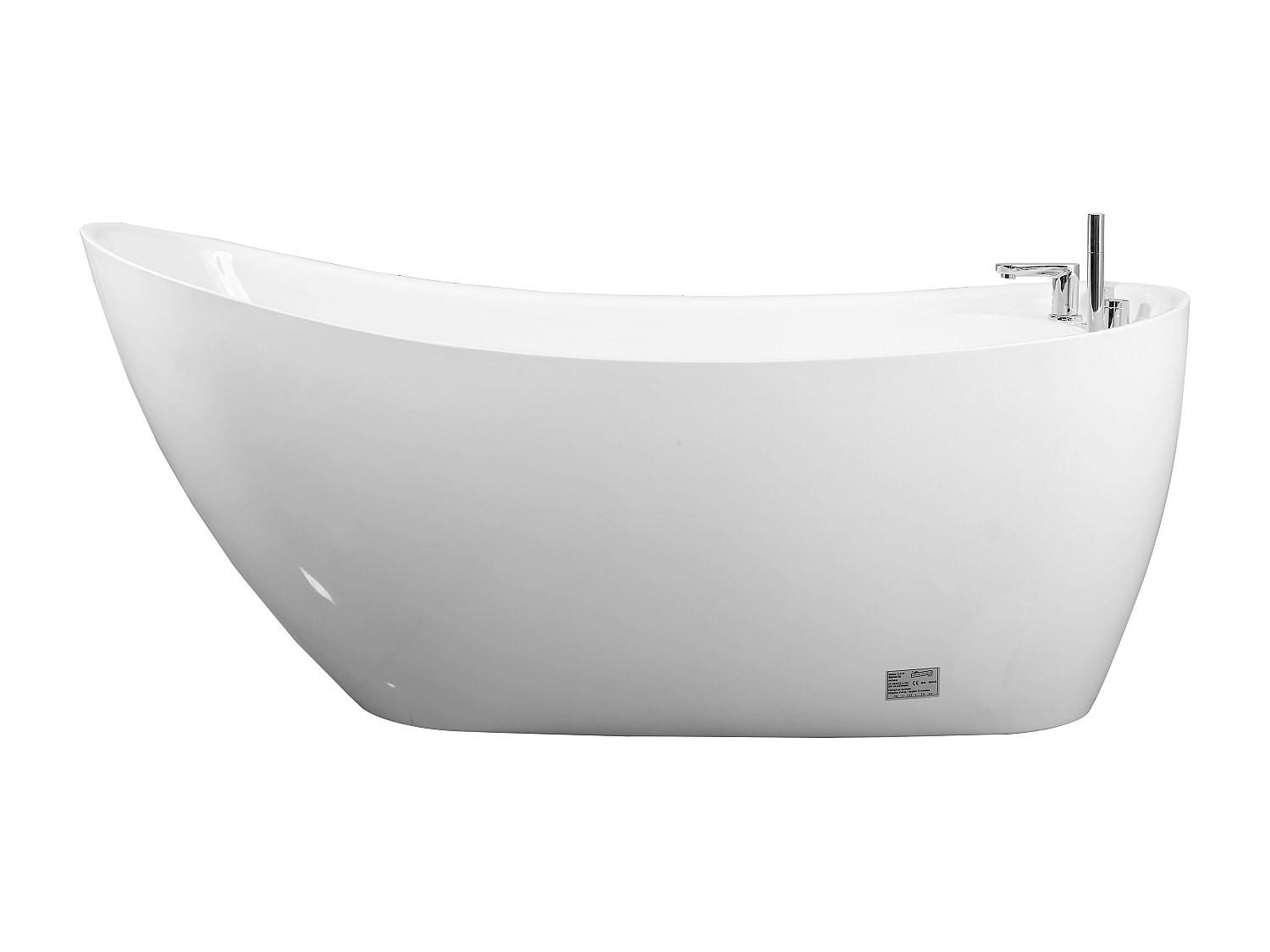 FREISTEHENDE Badewanne - 1 Person - acryl - weiß Natalia - Weiß, Kunststoff (170/73/75cm) - Vente-Unique