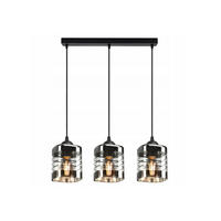 PENDELLEUCHTE TRAGLAS - Transparent/Schwarz, Glas/Metall (10/55/80cm) - kiki design