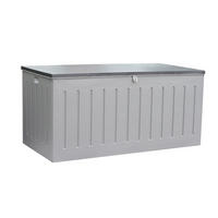 AUFLAGENBOX Aik 830 Liter Grau Kunststoff - Grau, Kunststoff (80/175/120cm) - Green Spirit