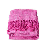TAGESDECKE Nirvana Slub 255/360 cm, 100% Baumwolle - Rosa, Textil (255/360cm) - Homescapes