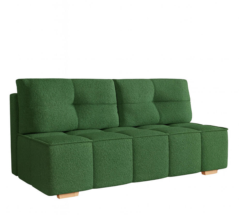 SOFA Grün LORA Ausziehbar Boucle - Grün, Textil (196/90/85cm) - Sepro Meble