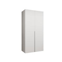 DREHTÜRENSCHRANK 202/100/52 2-türig - Kaschmir/Weiß, Holz (100/202/52cm) - Abiks Möbel