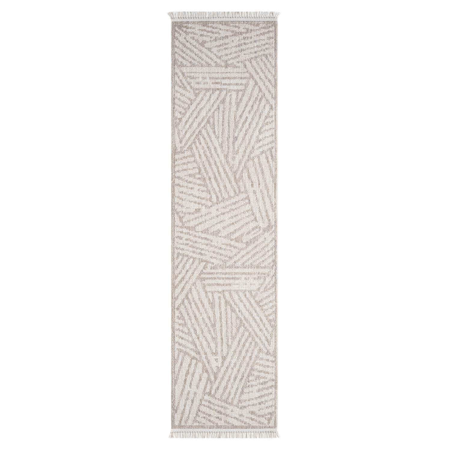 KURZFLOR-TEPPICH Clasico 9161 Beige 80x300 cm - Beige, Textil (80/300cm) - carpet city