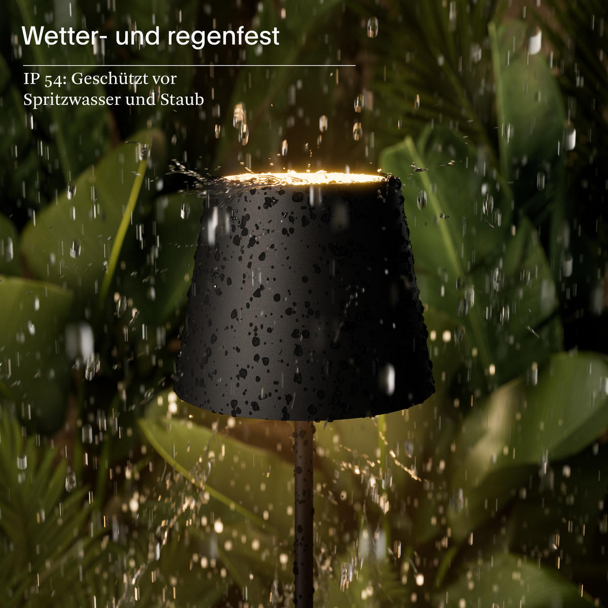 LED Akku-Tischlampe, Nuindie mini 3.0 nachtschwarz - Schwarz, Metall (25/10/25cm) - Sigor