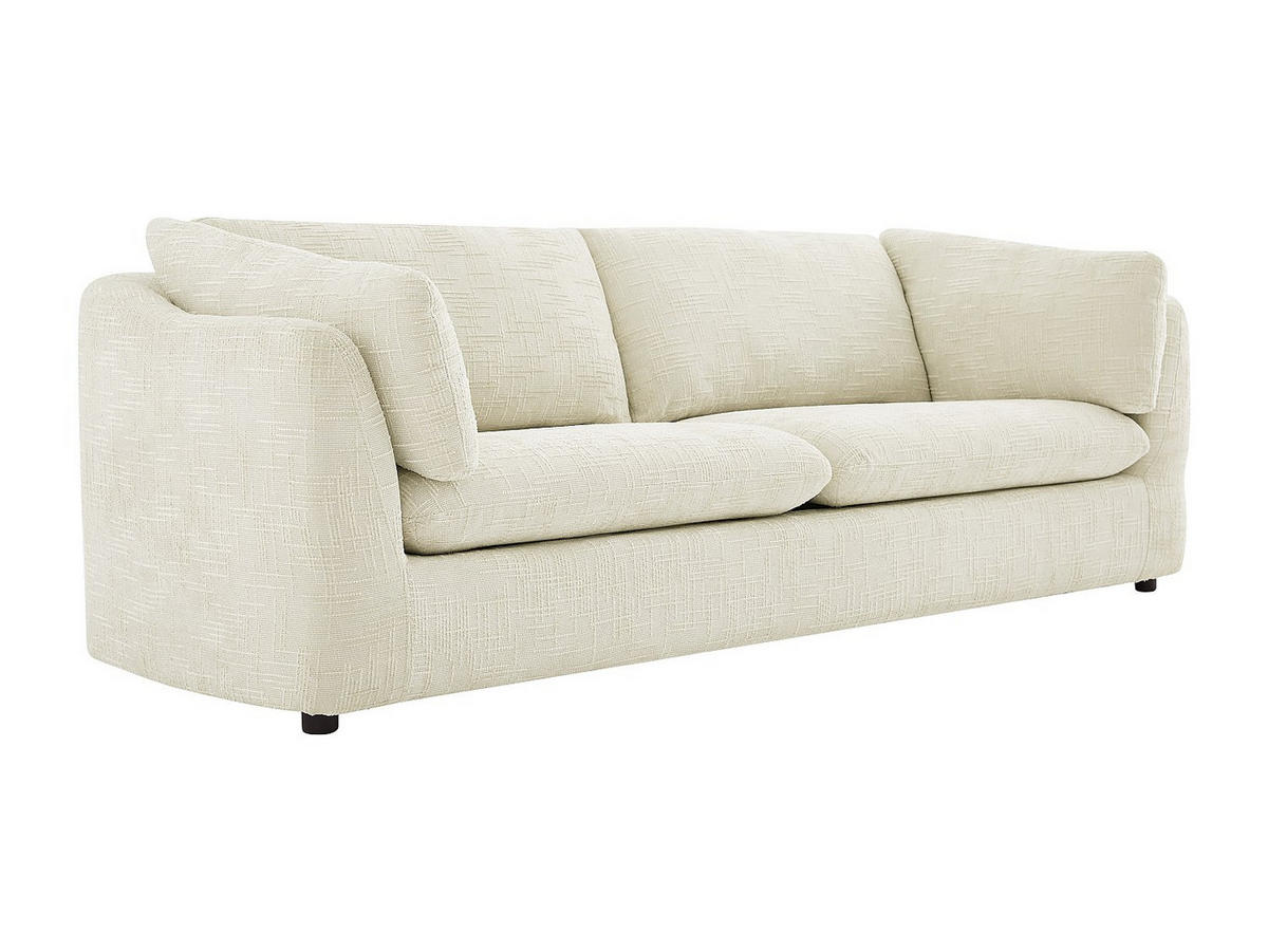 SOFA - 3 Personen - stoff - beige Nurabi - Beige, Textil (228/79/92cm) - Vente-Unique