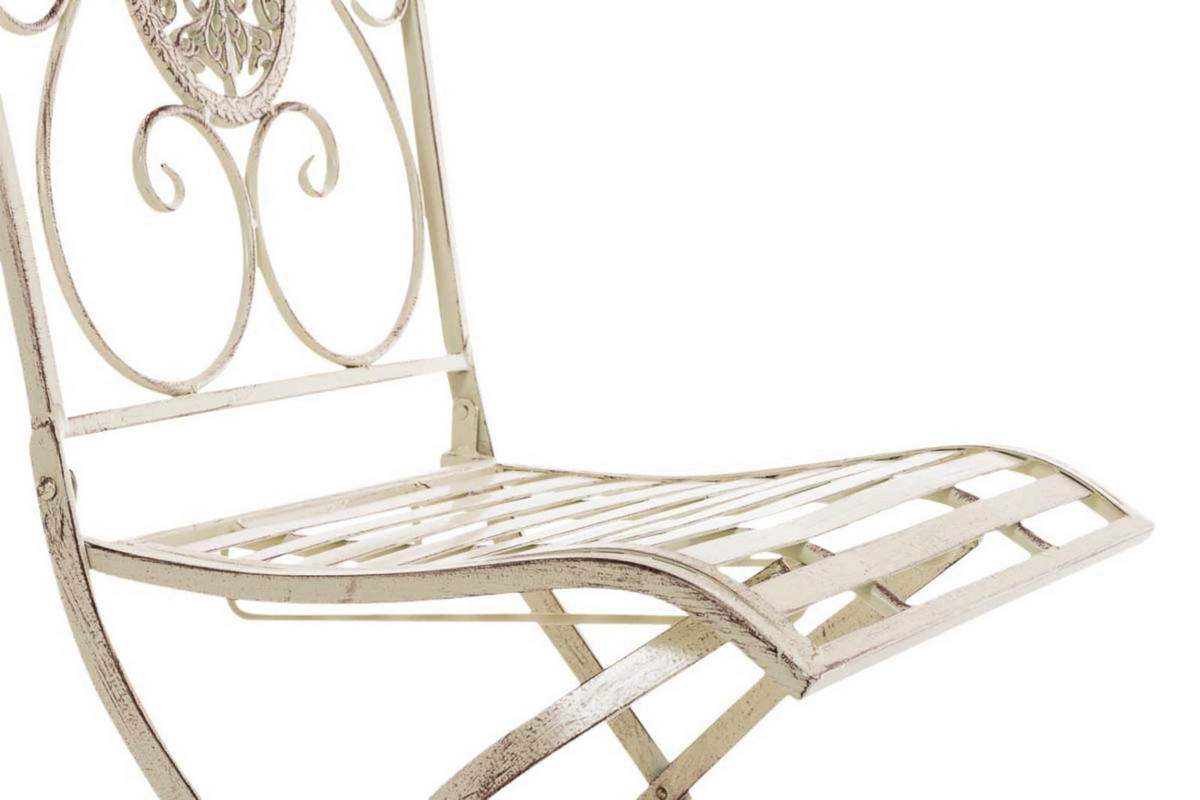 STÜHLE Sidan - 2er Set antik-creme - Naturfarben, Metall (42/91.5/49cm) - TPFGarden