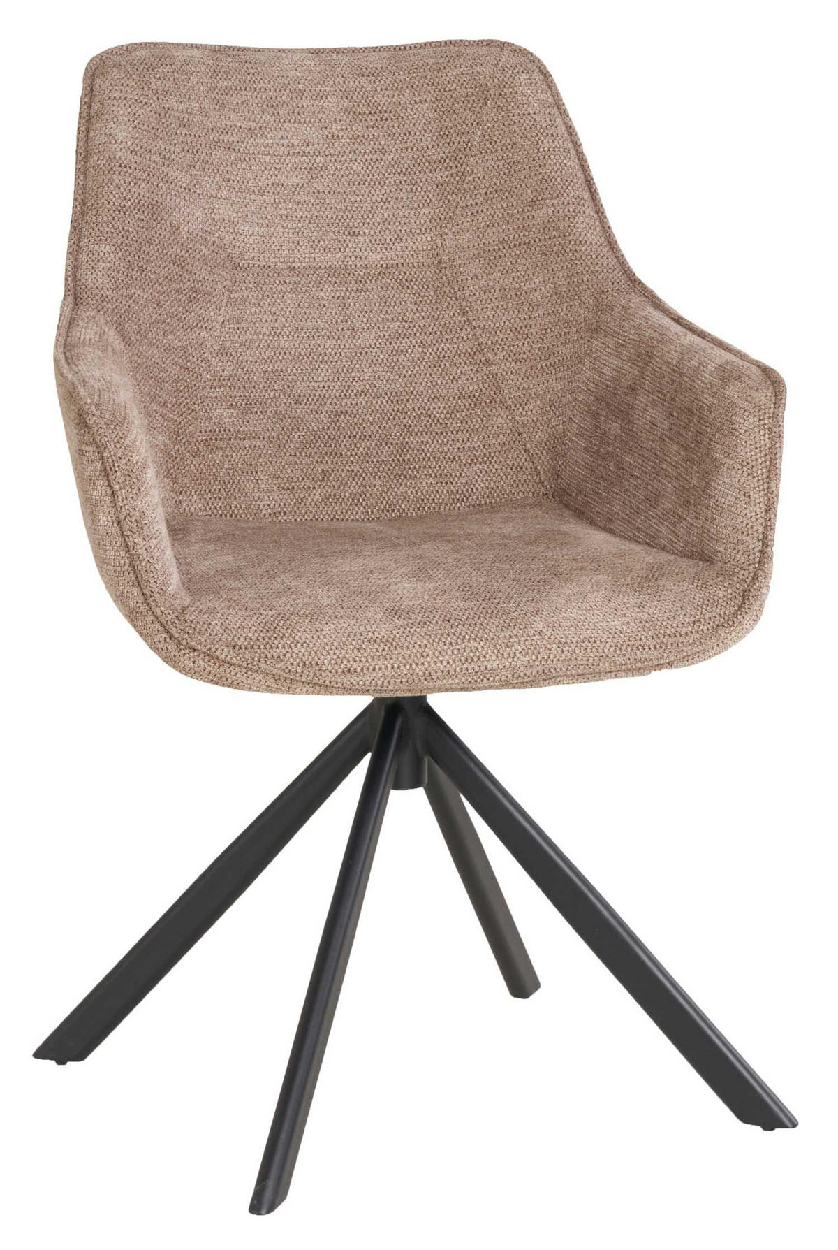 ESSZIMMER-SET San Carlo und Catania - Beige/Schwarz, Holz/Textil (90/76/160cm) - Mr. Deko