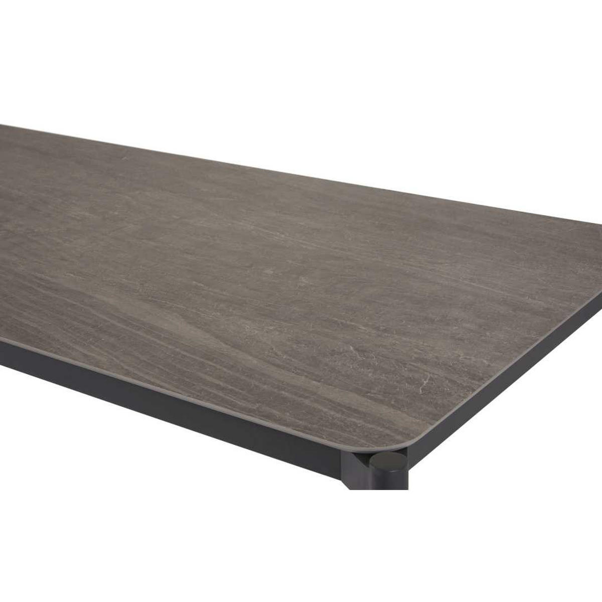 GARTENTISCH, Bo, Schwarz, Metall, 205 x 104 x 75 cm - Schwarz, Metall (104/205/75cm) - ebuy24
