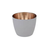 TEELICHTHALTER Madras M, Eisen, Sandstone / Gold, 8.5 cm - Beige, Metall (8.5cm) - Gift Company