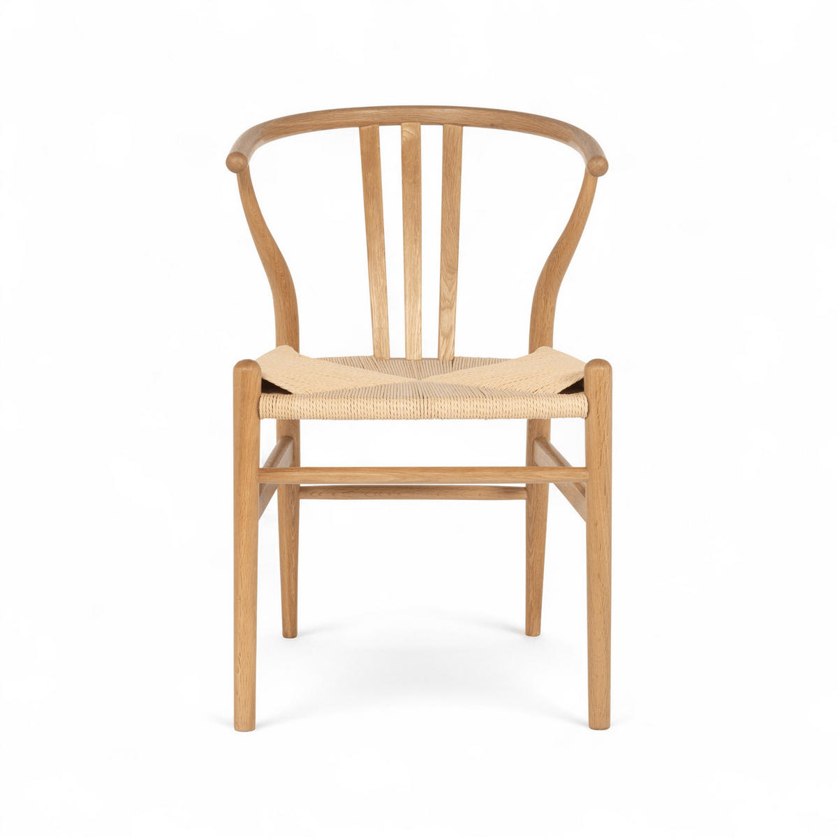 STUHL-SET 2 Stück in Rattan / Eiche Wildeiche - Braun, Holz/Papier (52/78/58cm) - Furnhouse