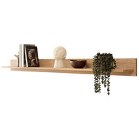 WANDBOARD Eiche, Wandregal 195 cm - Kaschmir/Eichefarben, Holzwerkstoff (195/15/17cm) - Furn.Design