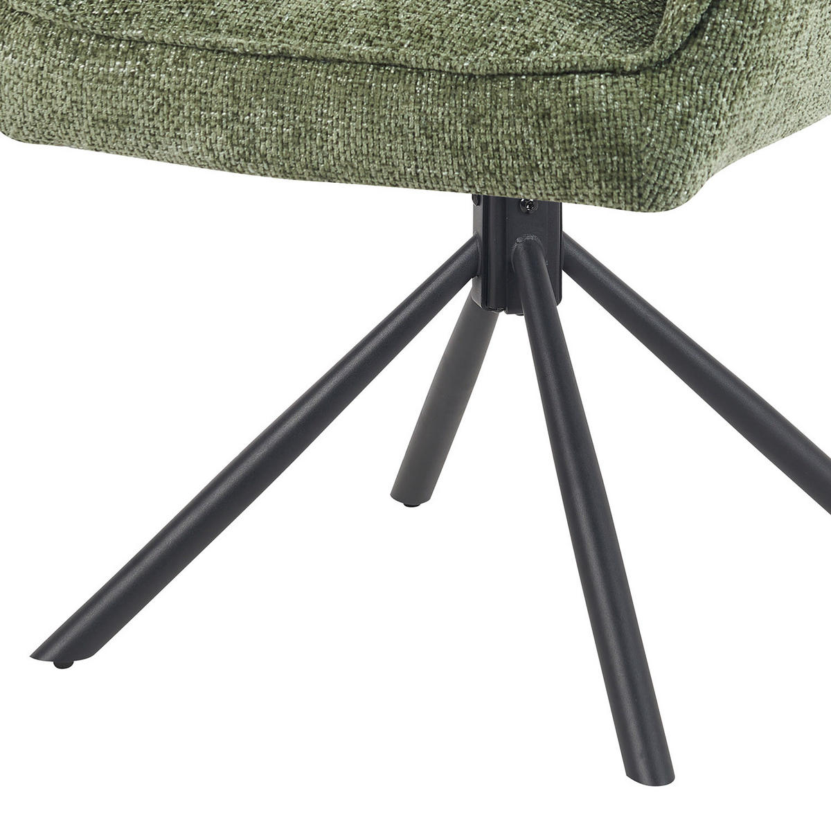 DREHSTUHL Mika-Daan - Schwarz/Grün, Textil/Metall (59/84/66cm) - DUBI Möbel
