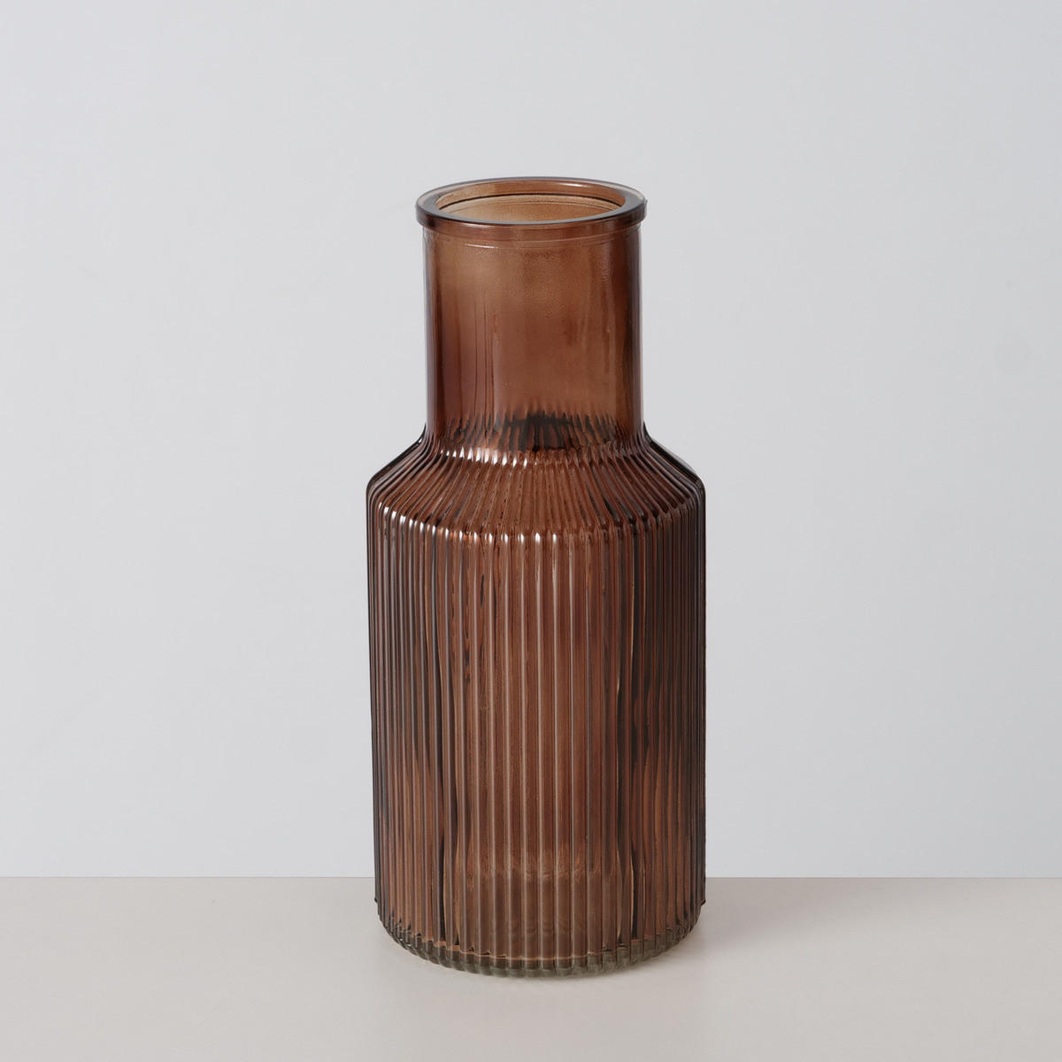 GLASVASE Misam 22 cm - Braun, Glas (9.9/22.2cm) - Boltze Home