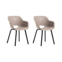 GARTENSTUHL Noa 2er-Set - Beige, Kunststoff (57/55cm) - Keter