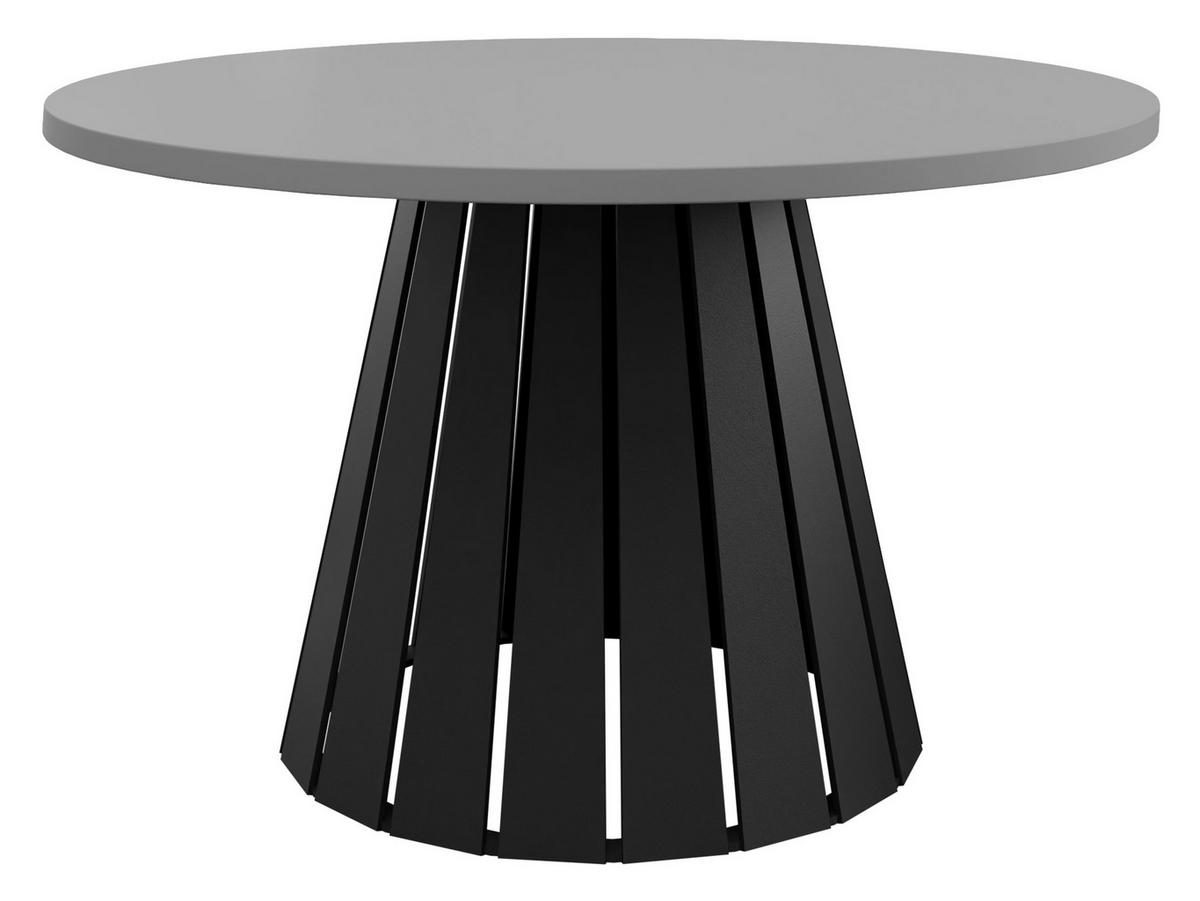 COUCHTISCH Circolo - Schwarz/Grau, Holzwerkstoff/Metall (75/75/43cm) - MIRJAN24