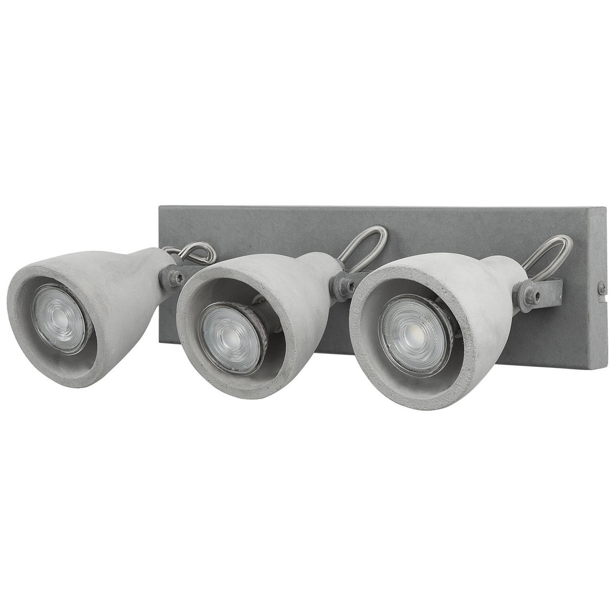 WANDLEUCHTE Mistago 36/15/10 cm - Grau, Stein (36/10/15cm) - Beliani