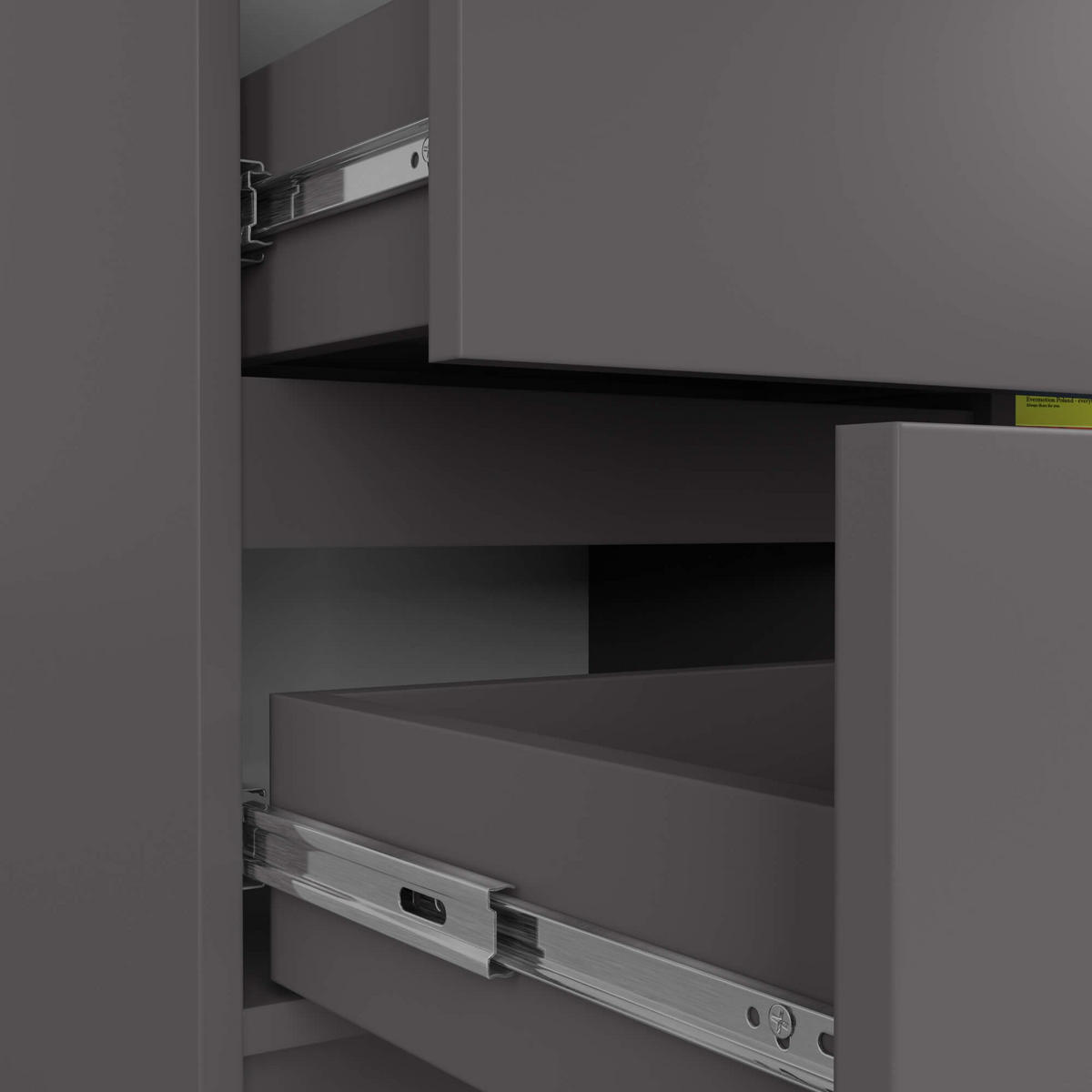 KOMMODE Jerry, Grau, 35x80x77 cm - Grau, Holz (80/77/35cm) - Milordbikes