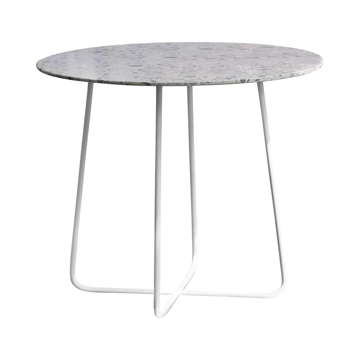 GARTENTISCH Elio Grün aus Premium-Terrazzo - Grün, Stein (90/90/77cm) - Tikamoon