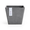 BLUMENTOPF Rotterdam 20,3/20,3/17,8 cm Grau - Grau, Kunststoff (20.3/17.8cm) - Ecopots