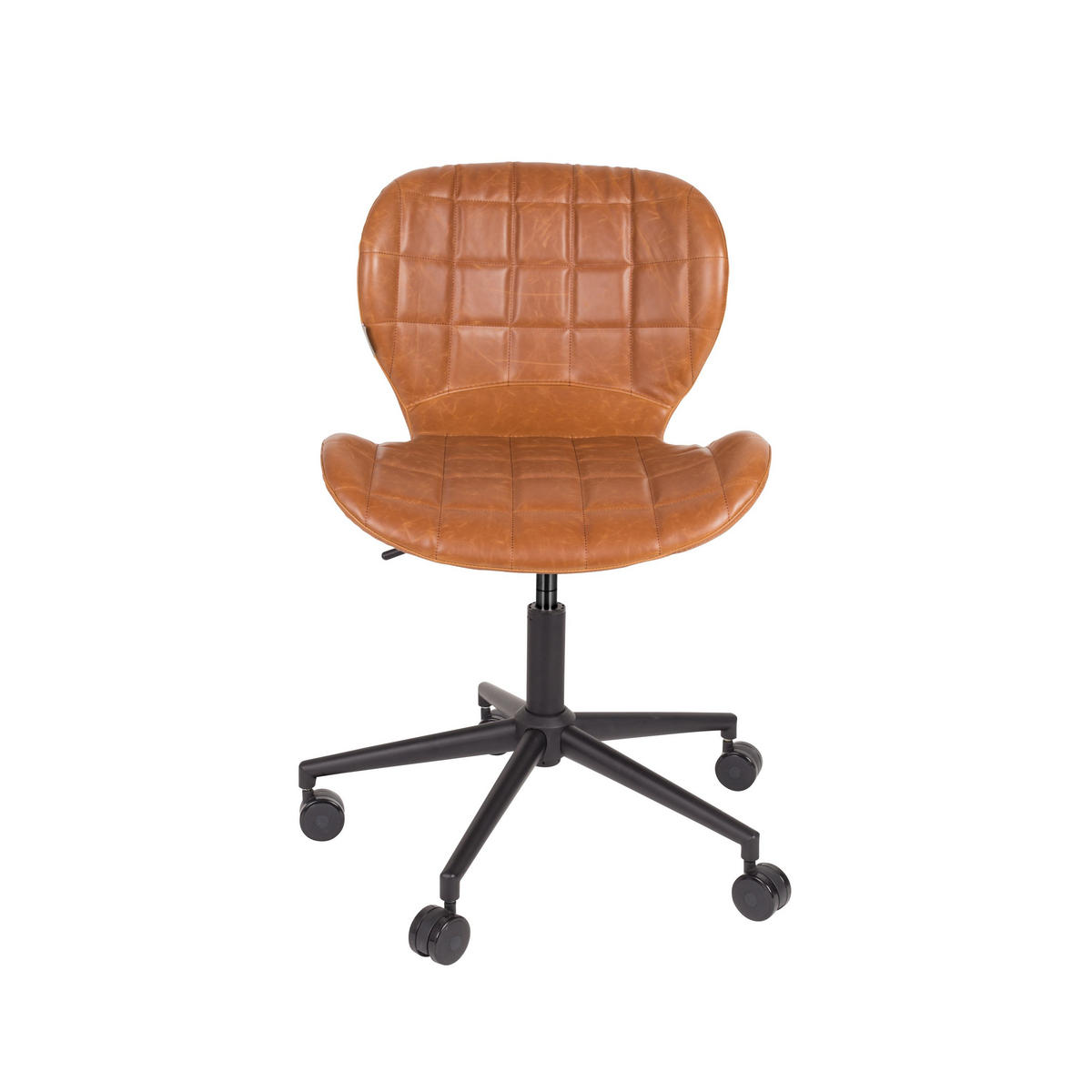 BÜROSTUHL OMG Kunstleder Braun - Braun, Kunststoff (65/76/65cm) - Zuiver