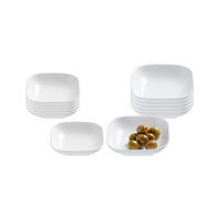 DIPSCHALEN-SET Arena weiß 12er Set - Weiß, Keramik (1/1/1cm) - Ritzenhoff Breker