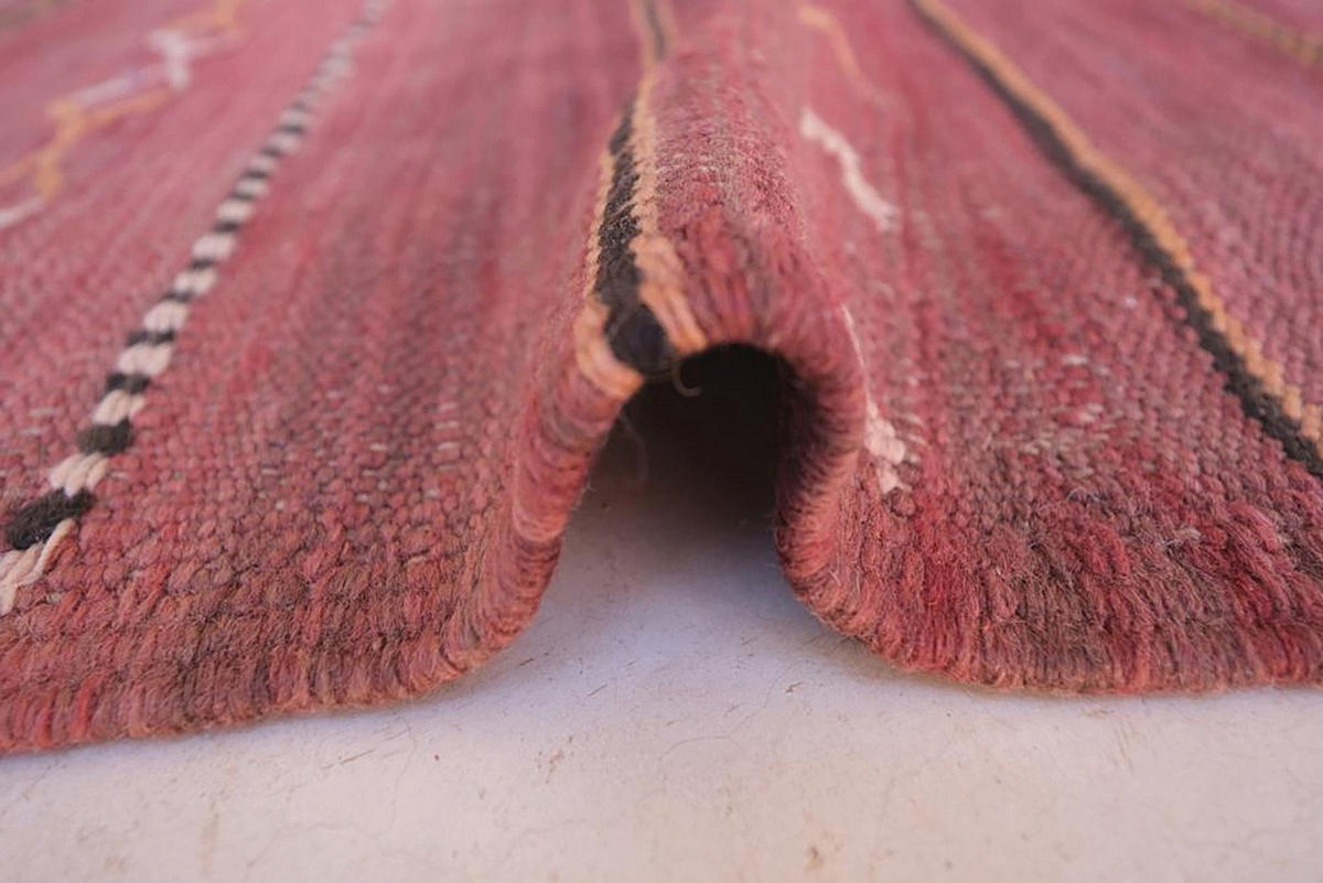 BERBERTEPPICH aus reiner Wolle 157x 217 cm - Rot, Naturmaterialien (157/217cm) - AFK Living