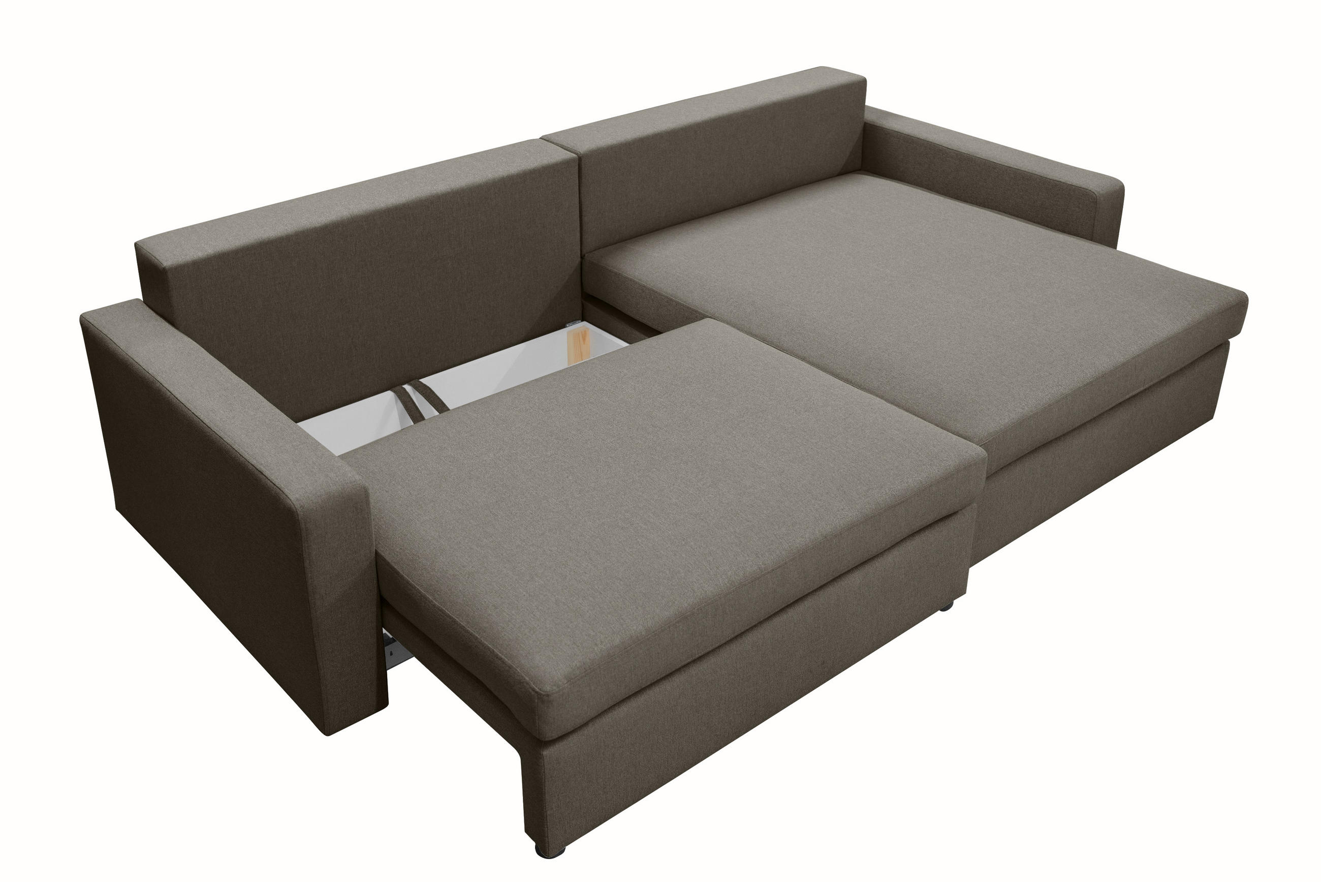 Thumbnail - Kaiser Möbel Ecksofa, Dunkelgrau, Holz, 3-Sitzer, Füllung: Komfortschaum, L-Form, 224x147 cm, Wohnzimmer, Sofas & Couche...