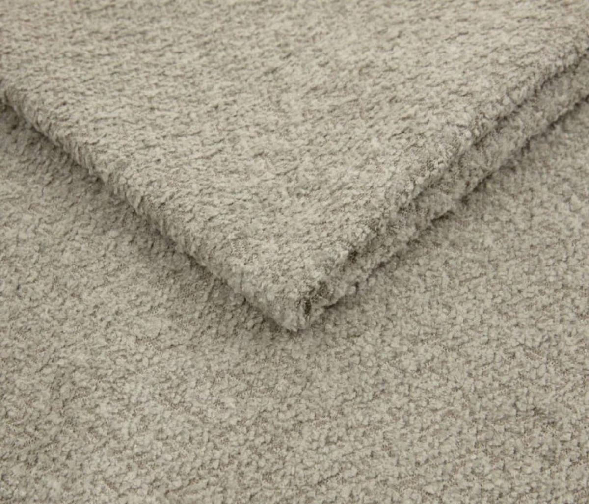 POUF Beige LIO Bezogene Abriamo Stoff Auf Schwarzen Niedrigen Beinen - Beige, Textil (75/39/75cm) - Sepro Meble