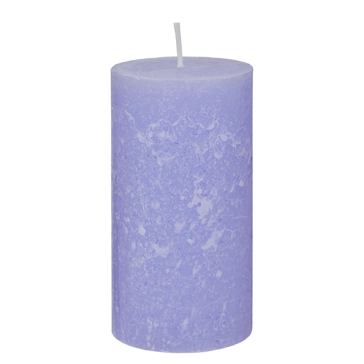 STUMPENKERZE (12er-Set) Rustic Ø6,8 x 13 cm - Violett, Paraffin (7/13/7cm) - Butlers