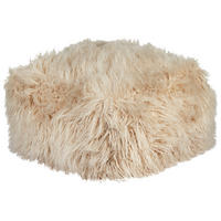 POUF Beige Mukki - Beige, Kunststoff (50/30/50cm) - Beliani