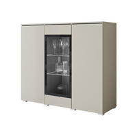 KOMMODE Vera 120 - Kaschmir/Silberfarben, Holzwerkstoff/Kunststoff (120/104/40cm) - MIRJAN24