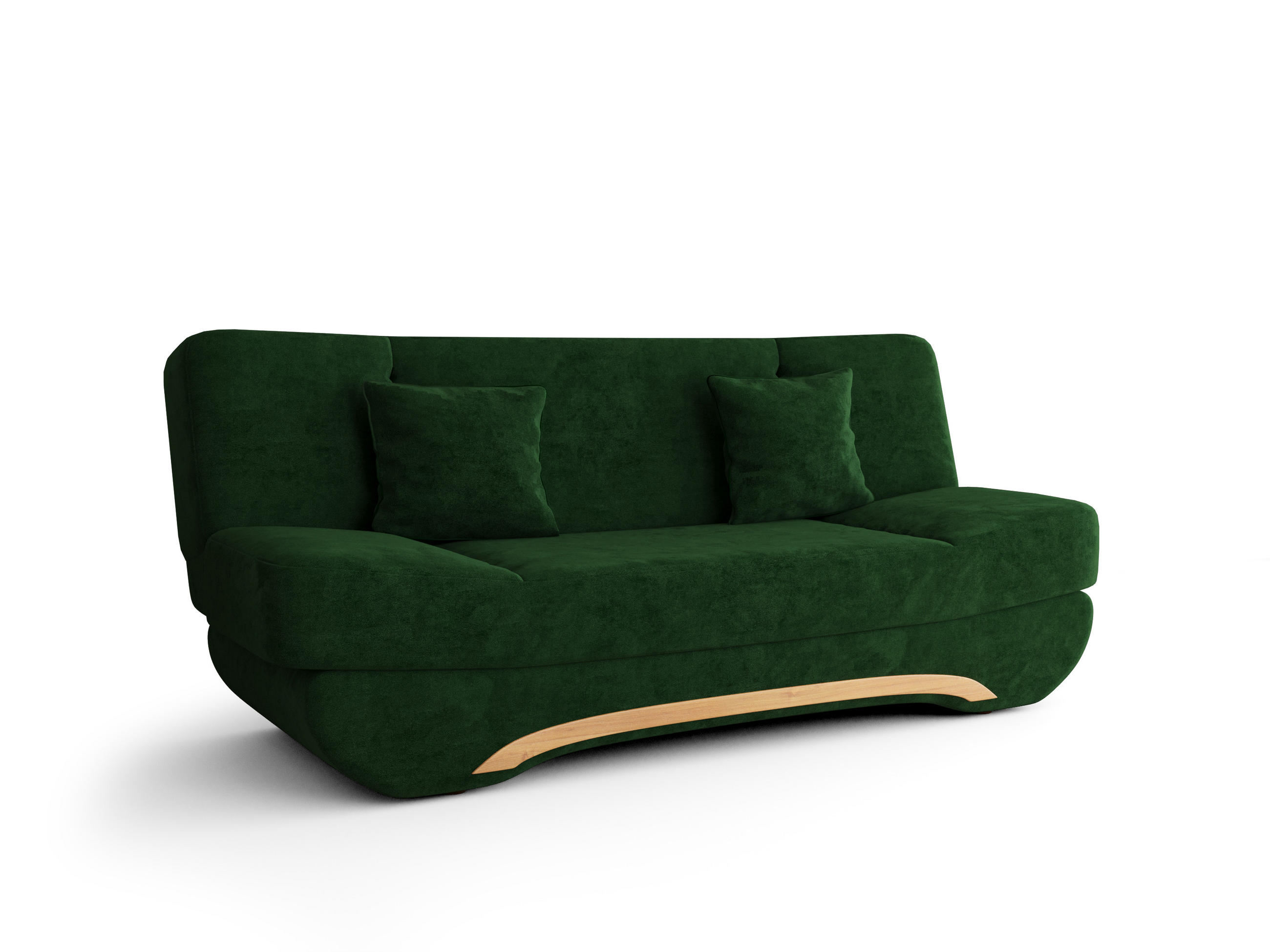 SOFA Boat mit Schlaffunktion - Grün, Textil (190/95/80cm) - SIMKAM Furniture