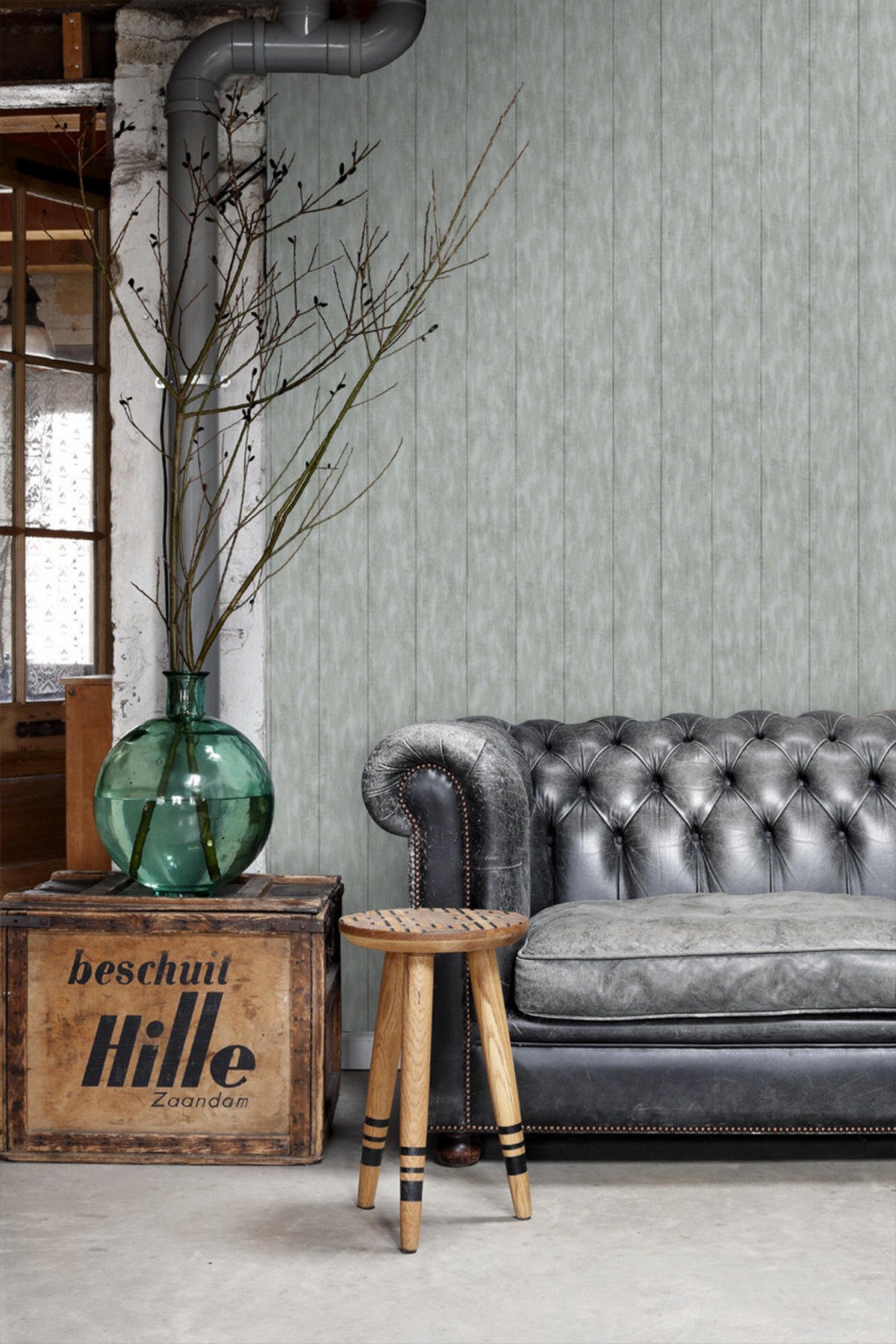 TAPETE Holz-Optik 53 cm x 10.05 m - Grau, Papier (53/1000cm) - ESTAhome
