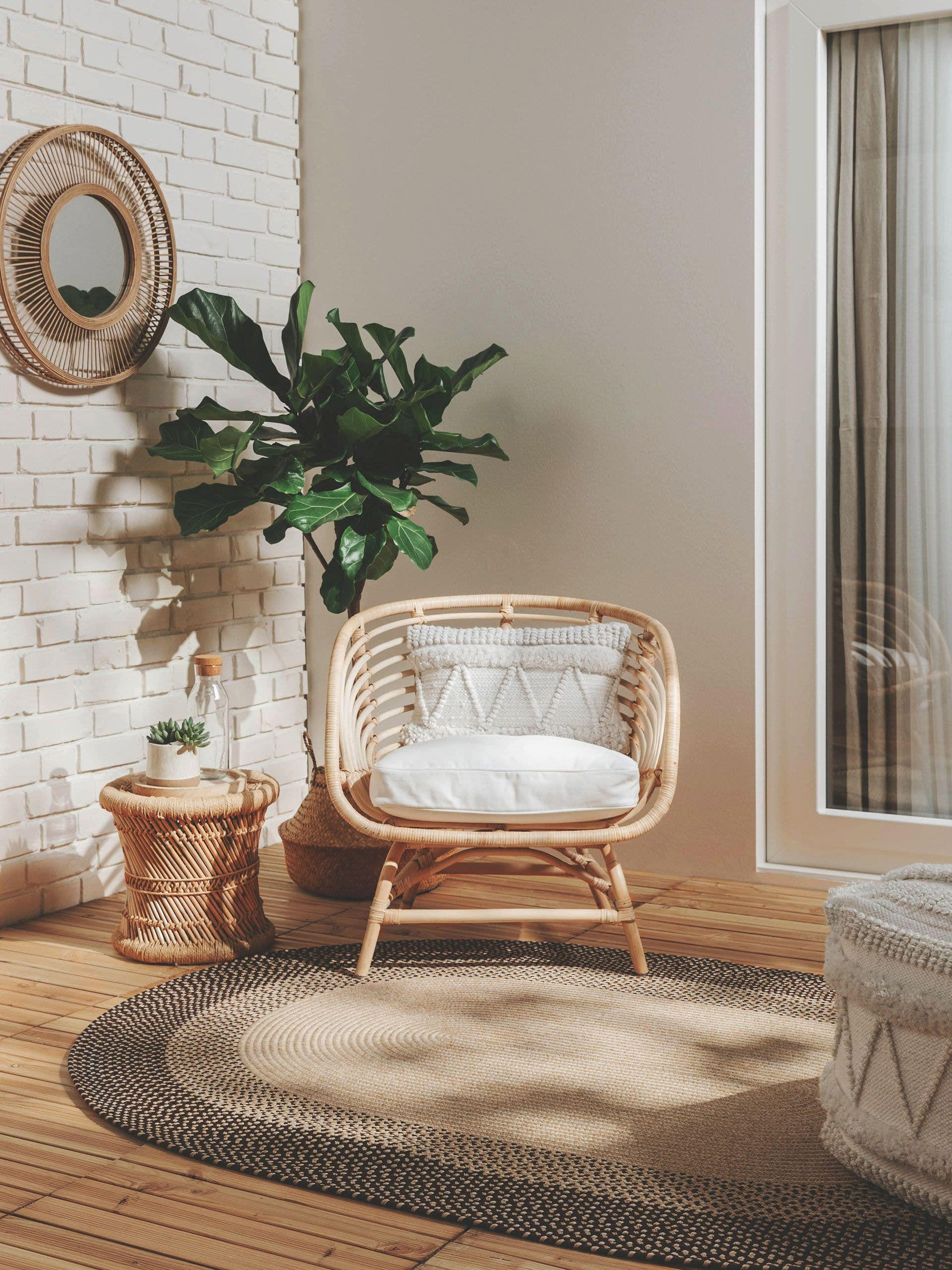 OUTDOORTEPPICH Nandi Braun 140x200 cm - Braun, Textil (140/200cm) - benuta Nest