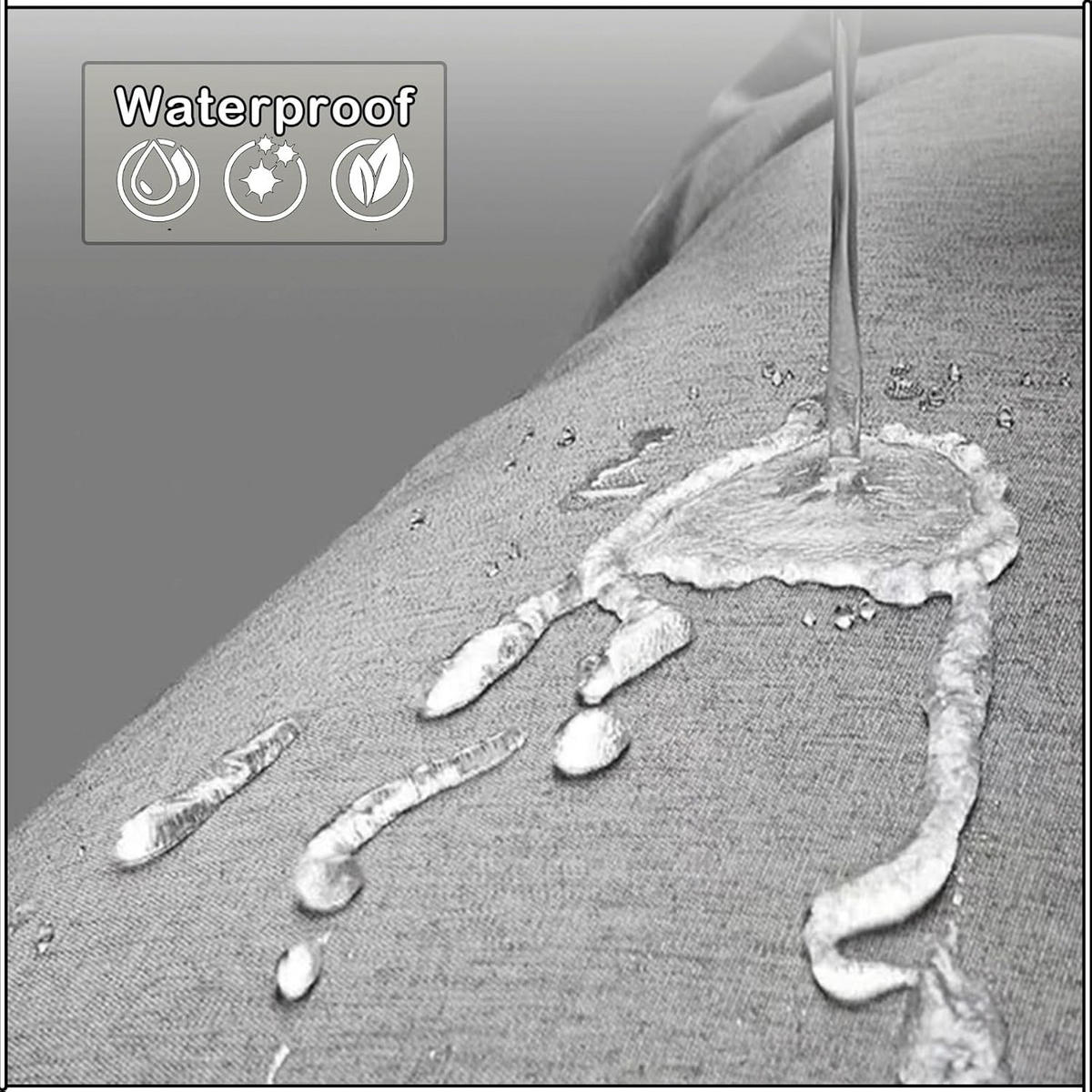DUSCHVORHANG, grau, faltbar, 100 x 200 cm - Grau, Textil (100/200cm)