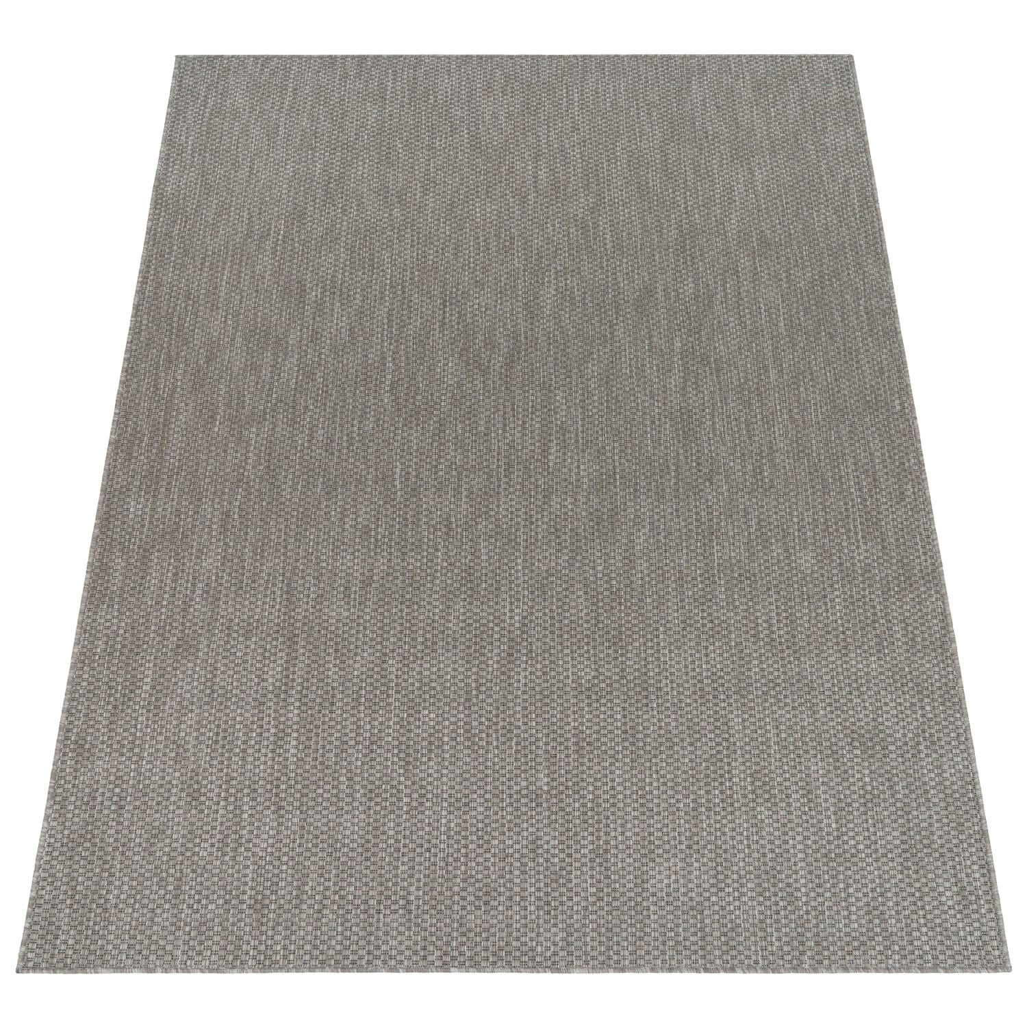 TEPPICH Kurzflor Unifarben Wohnzimmer schmutzabweisend Hellgrau Rechteckig 120x160 - Grau, Textil (120/160cm) - KADIMA DESIGN