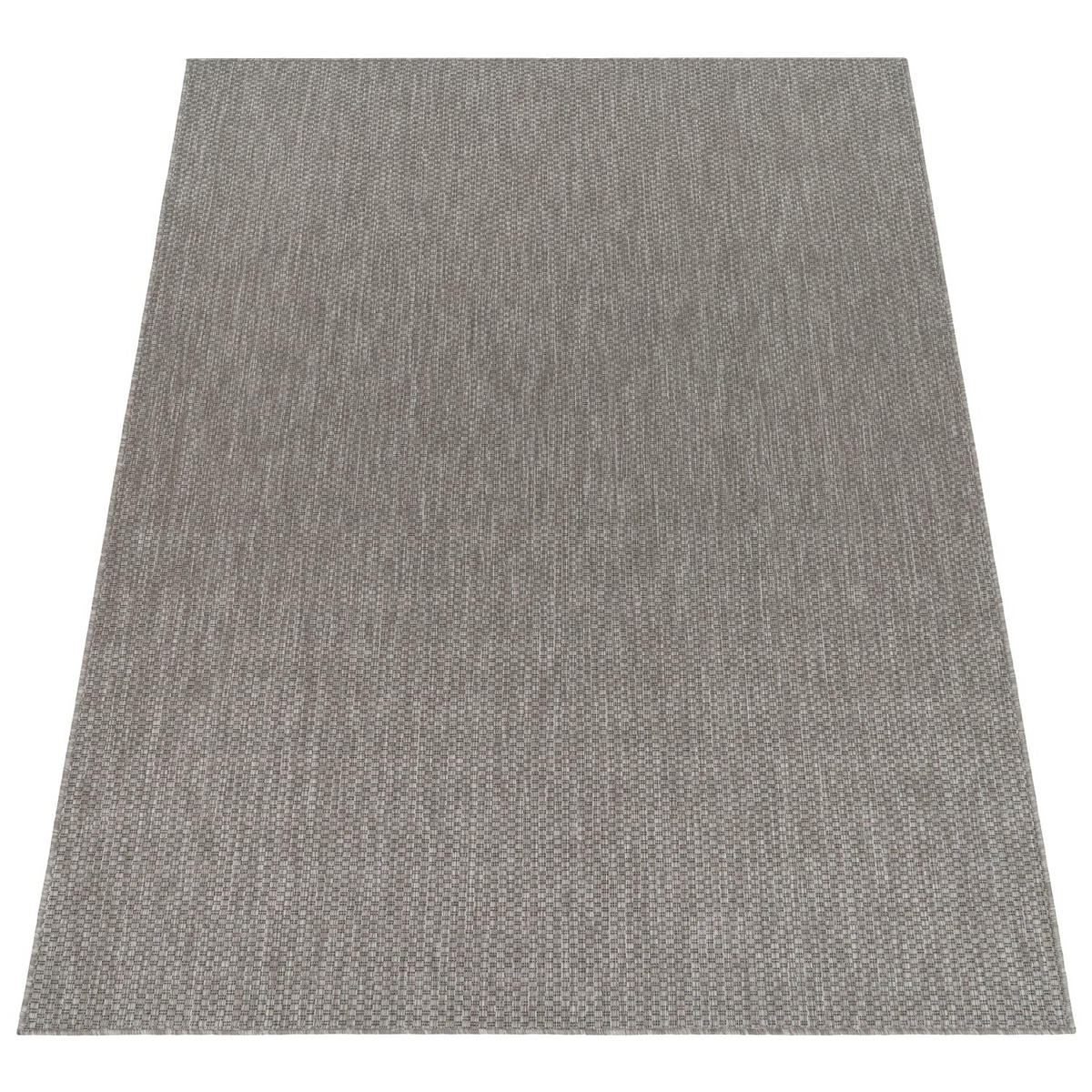 TEPPICH Kurzflor Unifarben Wohnzimmer schmutzabweisend Hellgrau Rechteckig 120x160 - Grau, Textil (120/160cm) - KADIMA DESIGN