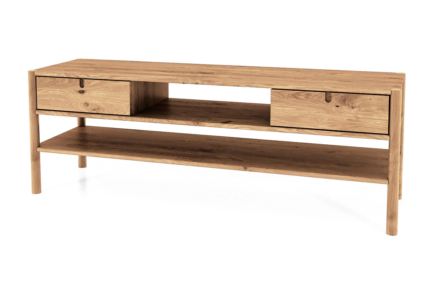 TV-SCHRANK INA Wildeiche - Beige, Holz (160/59/46cm) - byoak