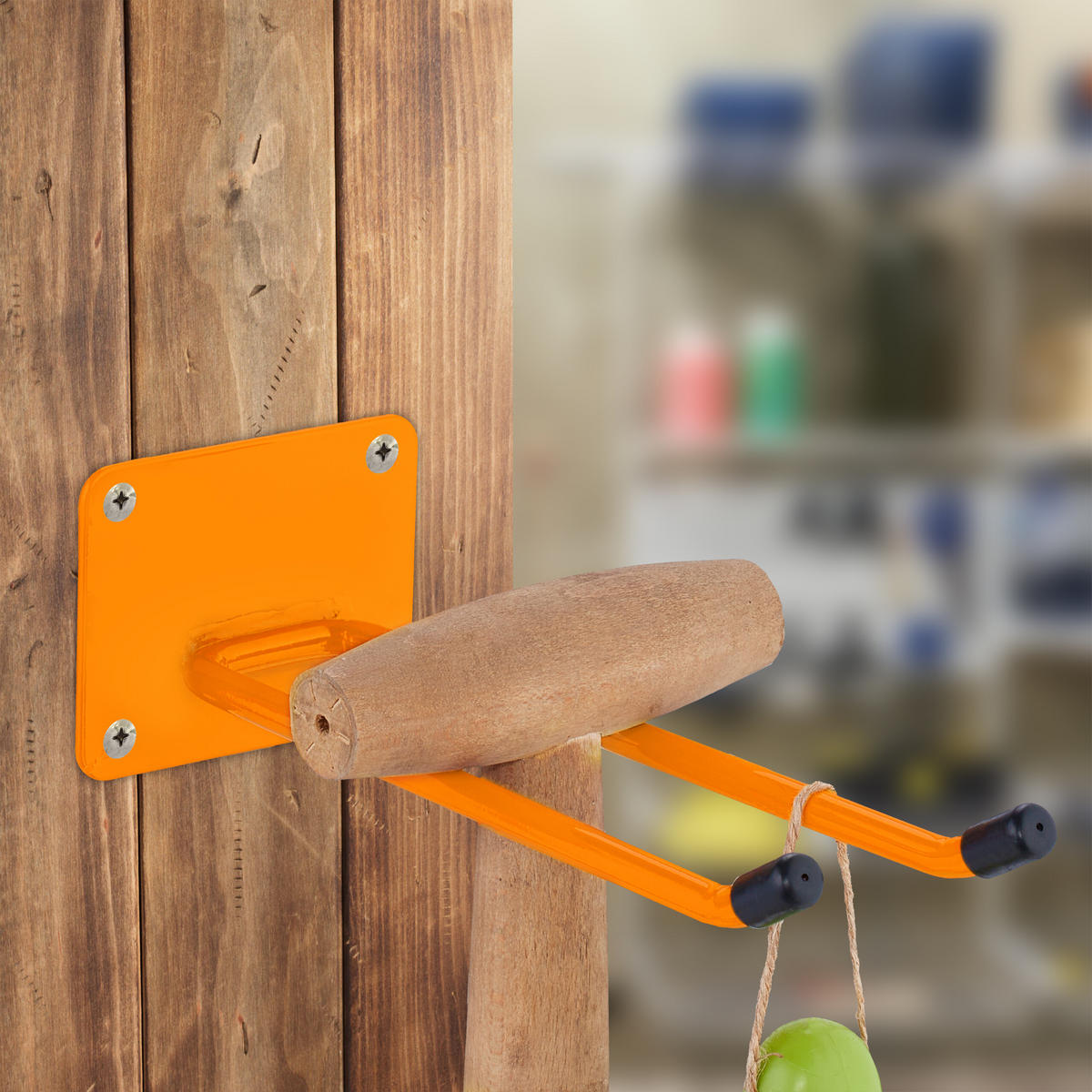 GERÄTEHALTER - Orange, Kunststoff/Metall (9/7.5/24cm) - Relaxdays