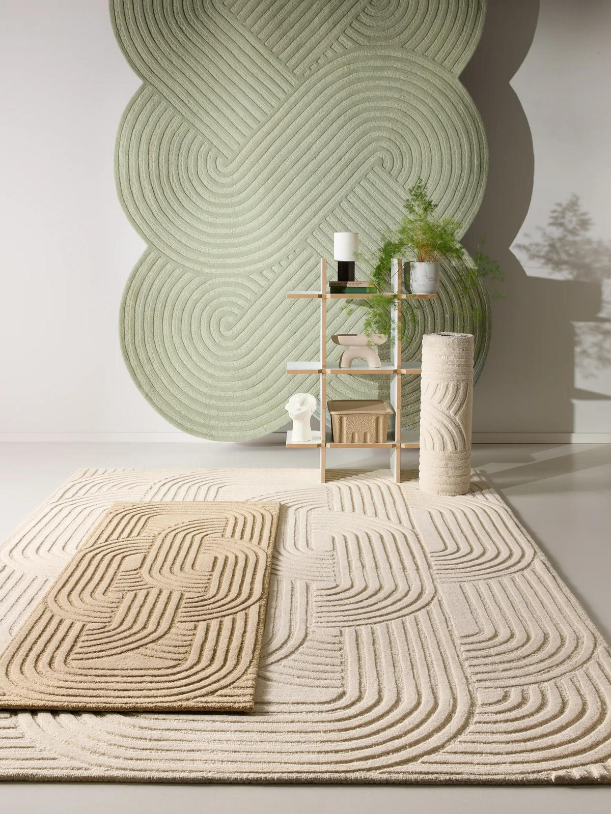 VOLNENA preproga Nuria Bež 120x170 cm - bež, tekstil/naravni materiali (120/170cm) - benuta Pure