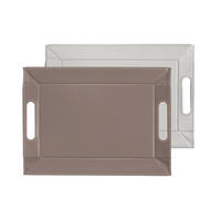 WENDETABLETT Taupe / Weiss - 45 x 35cm - Weiß, Textil (35/0.8/45cm) - Freeform