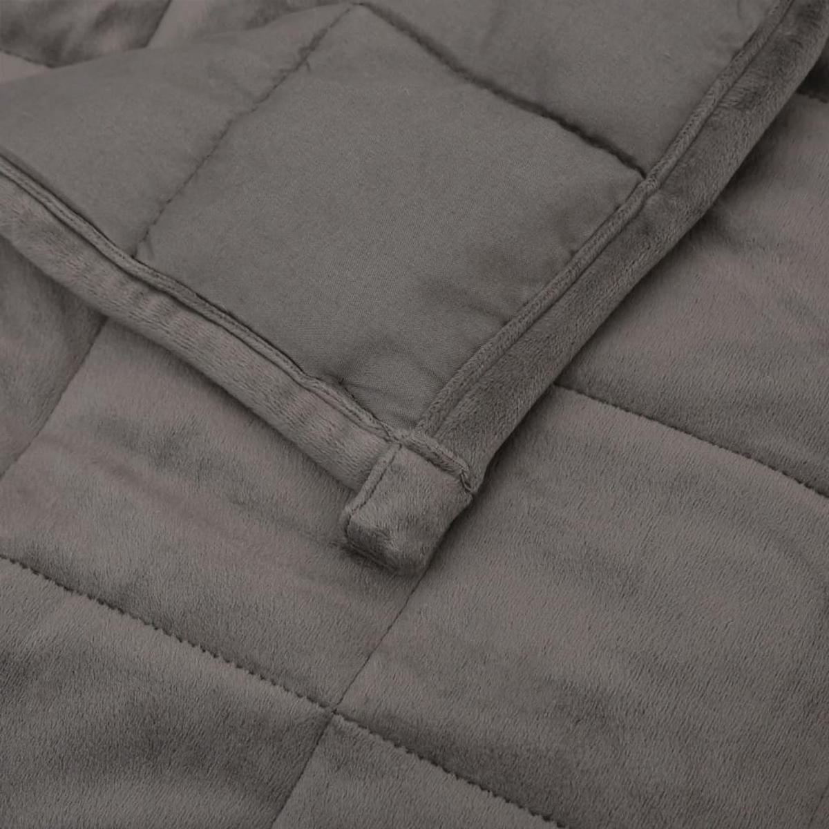 GEWICHTSDECKE Grau 140/200 Cm 6 Kg Stoff - Grau, Textil (140/200cm) - vidaXL