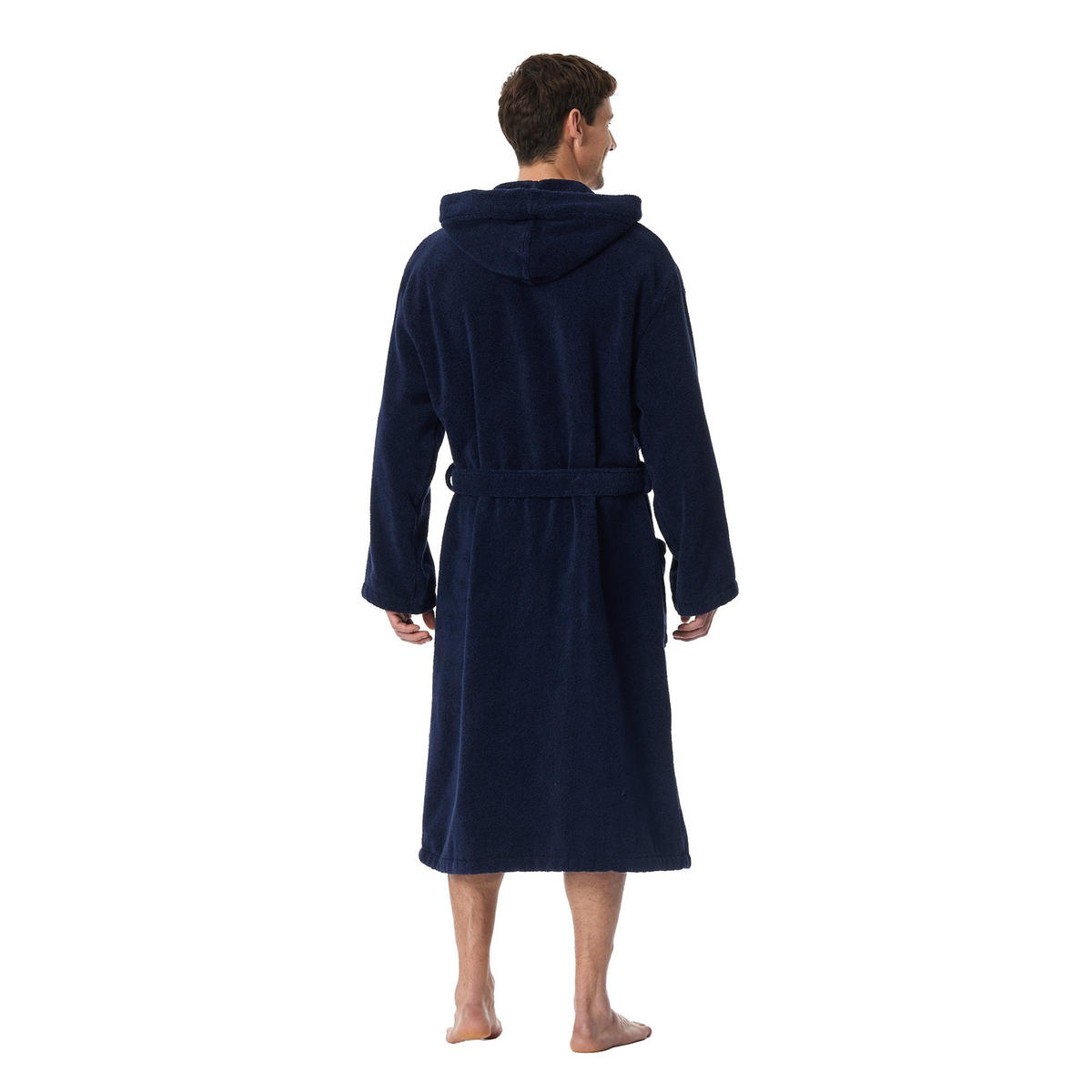 BADEMANTEL Herren Essentials Blau Baumwolle - Blau, Textil (XLnull) - SCHIESSER