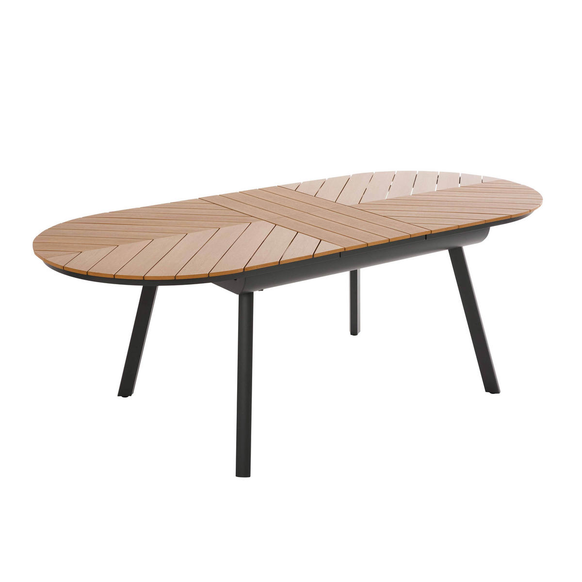GARTENTISCH, Braun - Braun, Holz (180/100/76cm) - Oviala