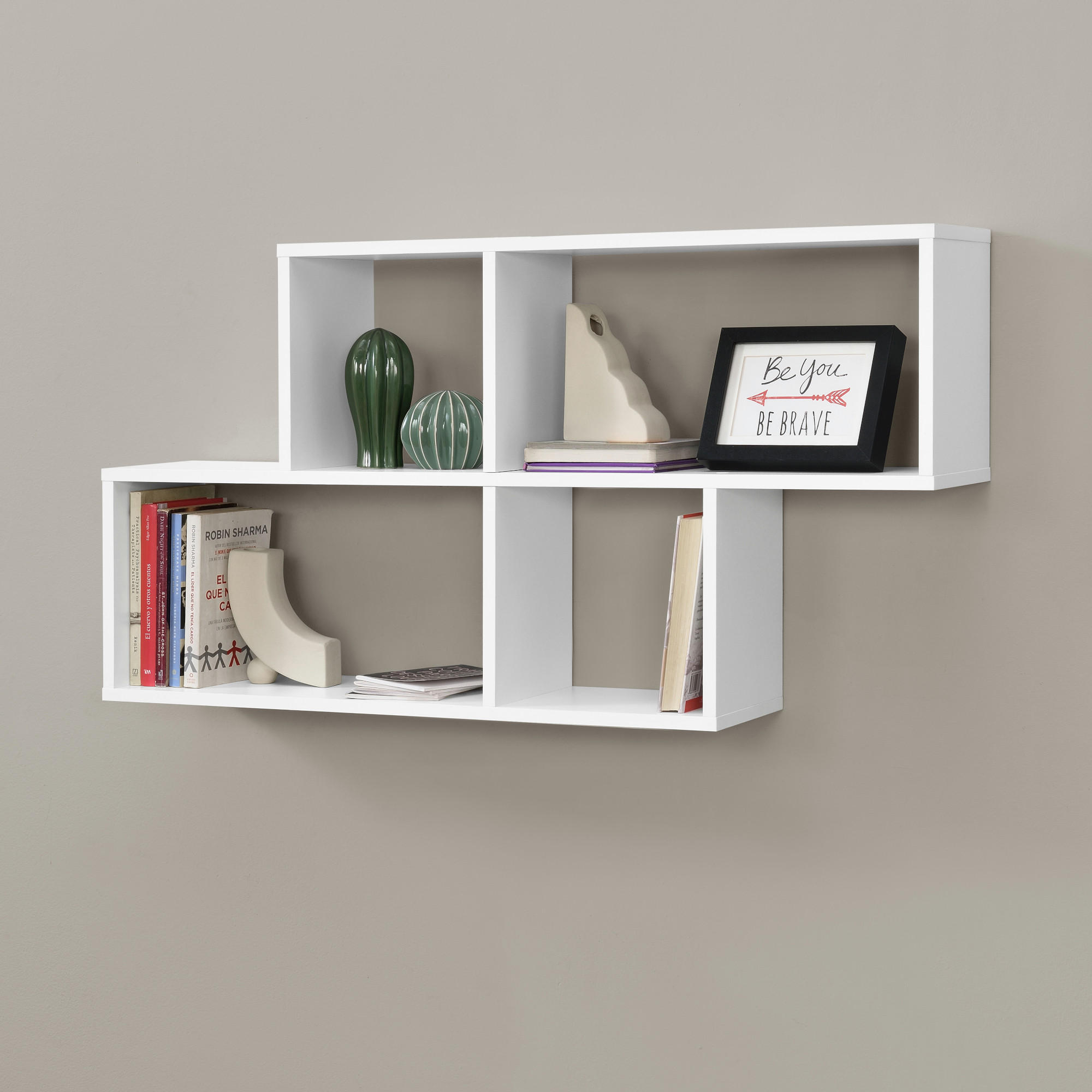 WANDREGAL Bryne - Weiß, Holzwerkstoff (100/53/19.5cm) - [en.casa]