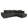 ECKSOFA Forest, Seite: Rechts - Schwarz, Holz/Kunststoff (290/183cm) - MIRJAN24