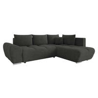 ECKSOFA Forest, Seite: Rechts - Schwarz, Holz/Kunststoff (290/183cm) - MIRJAN24