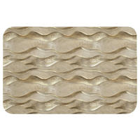 WC PŘEDLOŽKA Vlny - vzor - zlaté 60x40 cm - barva mosazi, textil/plast (60/1cm) - OnlyWow