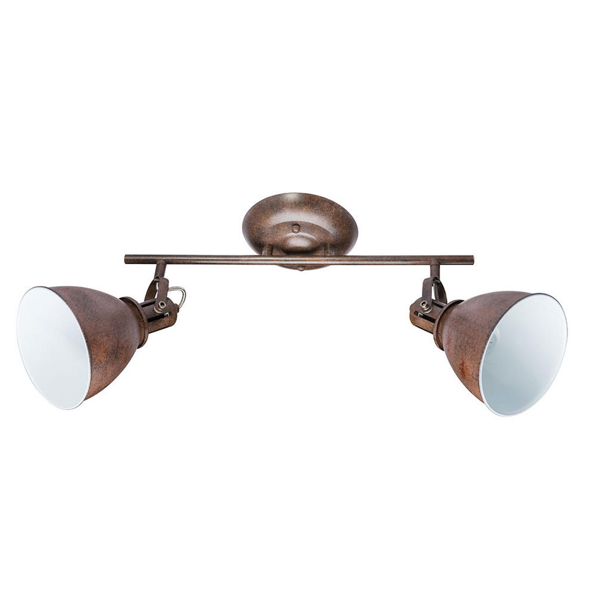 DECKENLEUCHTE Metall Rostfarben Braun - Braun, Metall (45/15/21cm) - Globo Lighting